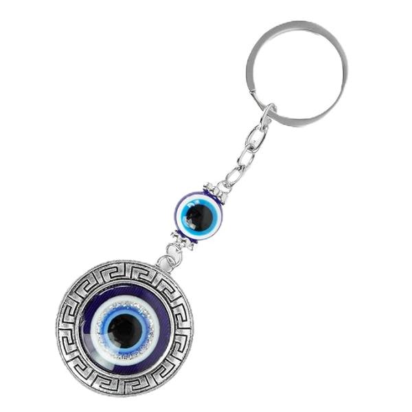 Lucky Eye Keychain – Blue Evil Eye Charm for Car and Home Keys